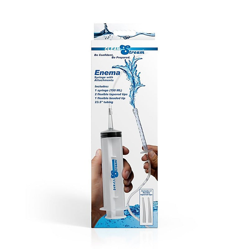 Enema Syringe With Attachments by XR Brands - Enemas and Douches