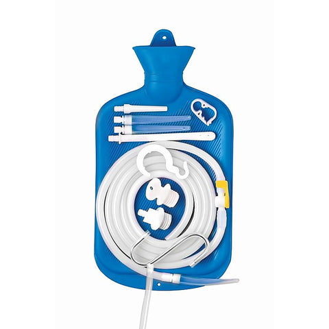 Deluxe Shower Enema Bag and Nozzle Kit by XR Brands - Enemas and Douches