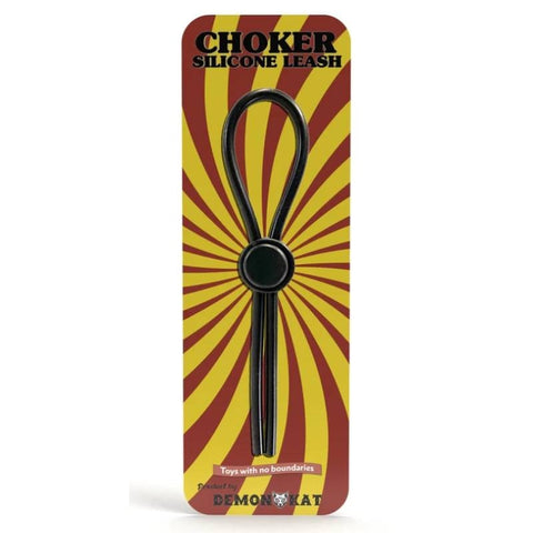 Silicone Choker Leash Cock Ring by Demon Kat - Stretchy Cock Rings