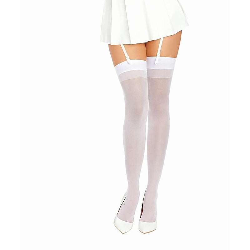 Dreamgirl Back Seam Sheer Thigh High Stockings - Hosiery