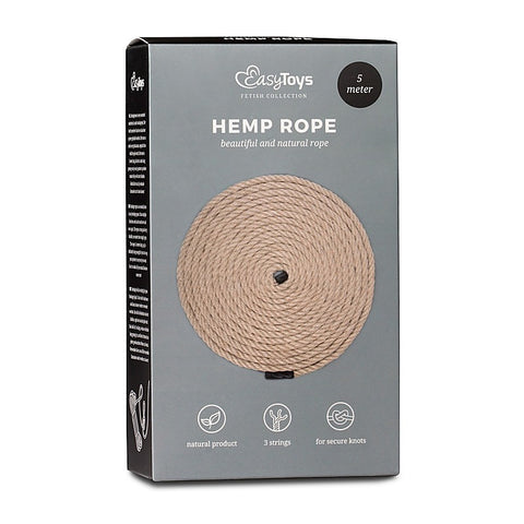 Bondage Rope Hemp by Easytoys - Cuffs And Restraints