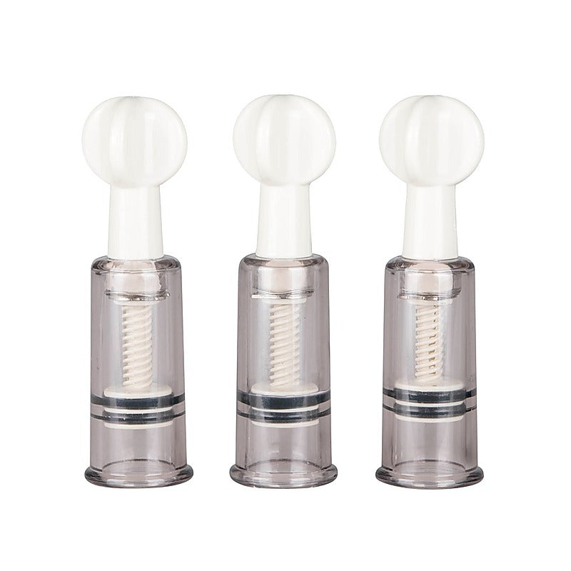 Nipple and Clit Suckers 3 Pc by Easytoys - Nipple and Clit Clamps