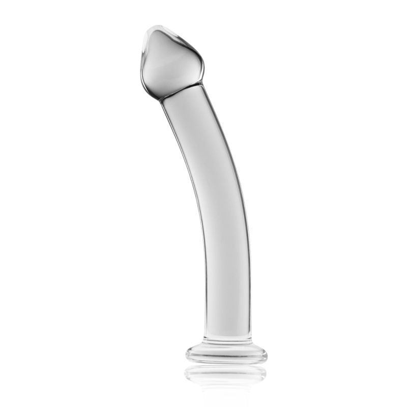 Glass Romance 3 Realistic Glass Dong by Lovetoy - Glass Sex Toys
