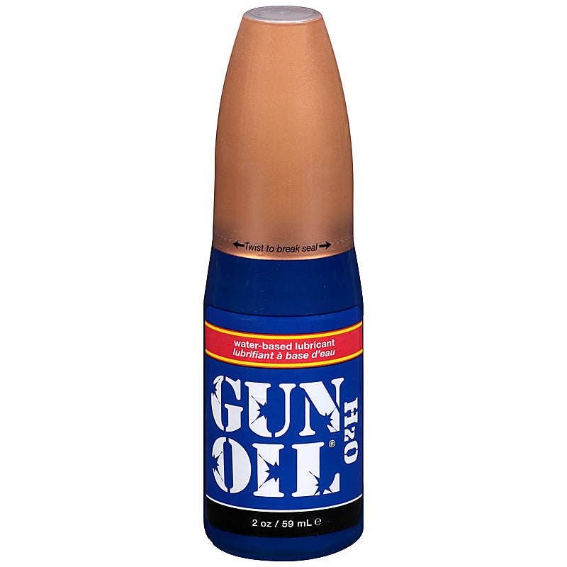 H2O Flip Top Bottle Water Based Lube 2oz by Gun Oil - Water Based Lubes