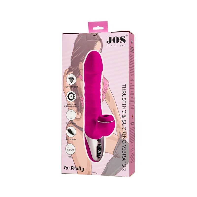 JOS To-Frolly Thrusting and Sucking Vibrator by ToyFa - Rabbit Vibrators