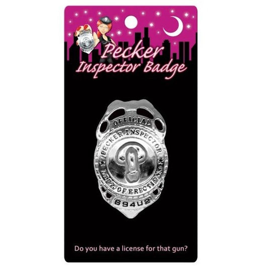 Pecker Inspector Badge Party Gift by Kheper Games - Party Gifts and Novelties