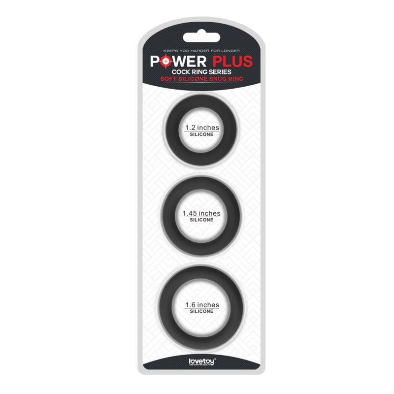 Silicone Cock Ring Set by Lovetoy - Cock Ring Sets