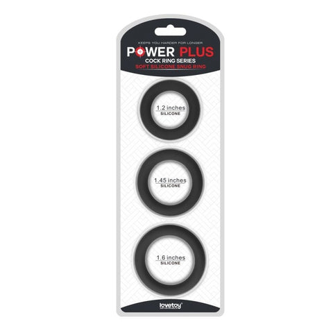 Silicone Cock Ring Set by Lovetoy - Cock Ring Sets
