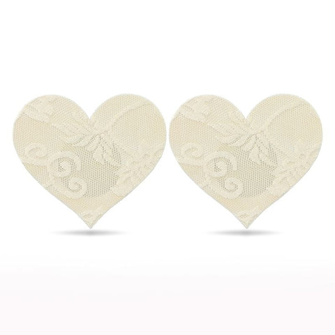 Lace Heart and Flower Nipple Pasties Twin Pk by Lovetoy - Breast and Nipple Toys