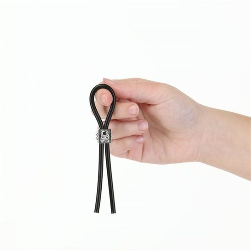 Tether Adjustable Cock Tie Cock Ring by BMS Factory - Cock Rings
