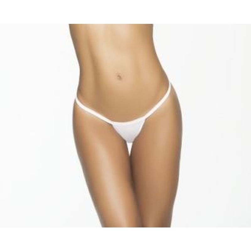 Y Back Thong Panties White by Mapale - G-Strings, Panties and Shorts