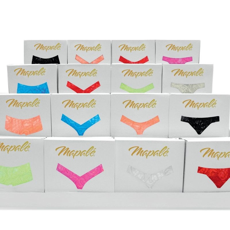 Lace Boyshort Panties Orange by Mapale - G-Strings, Panties and Shorts