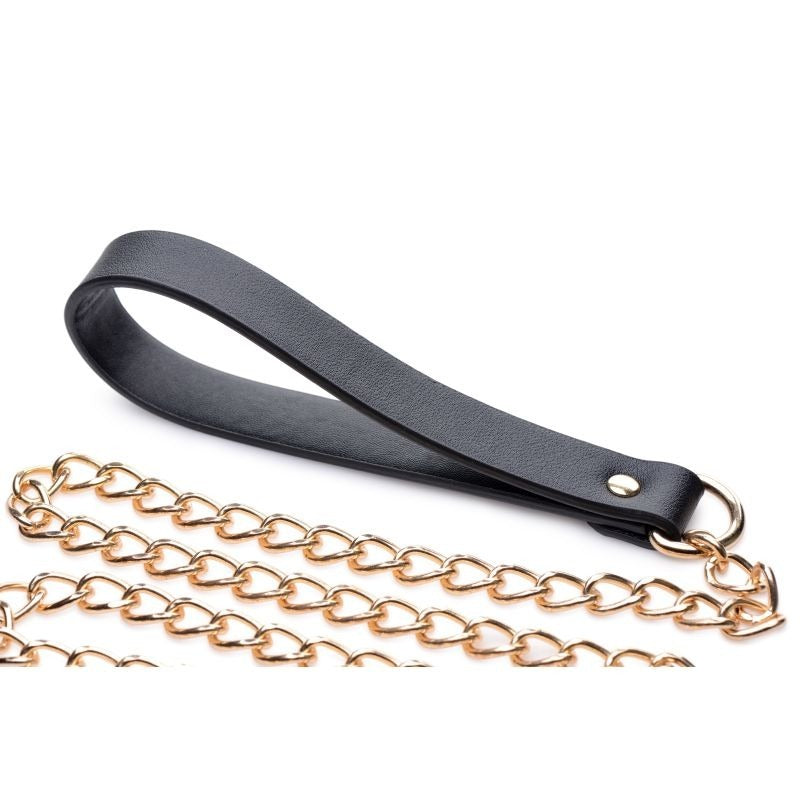 Leashed Lover Chain Leash Collar by XR Brands - Collars and Leads