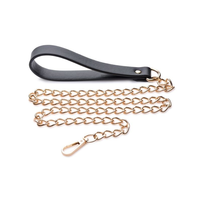 Leashed Lover Chain Leash Collar by XR Brands - Collars and Leads
