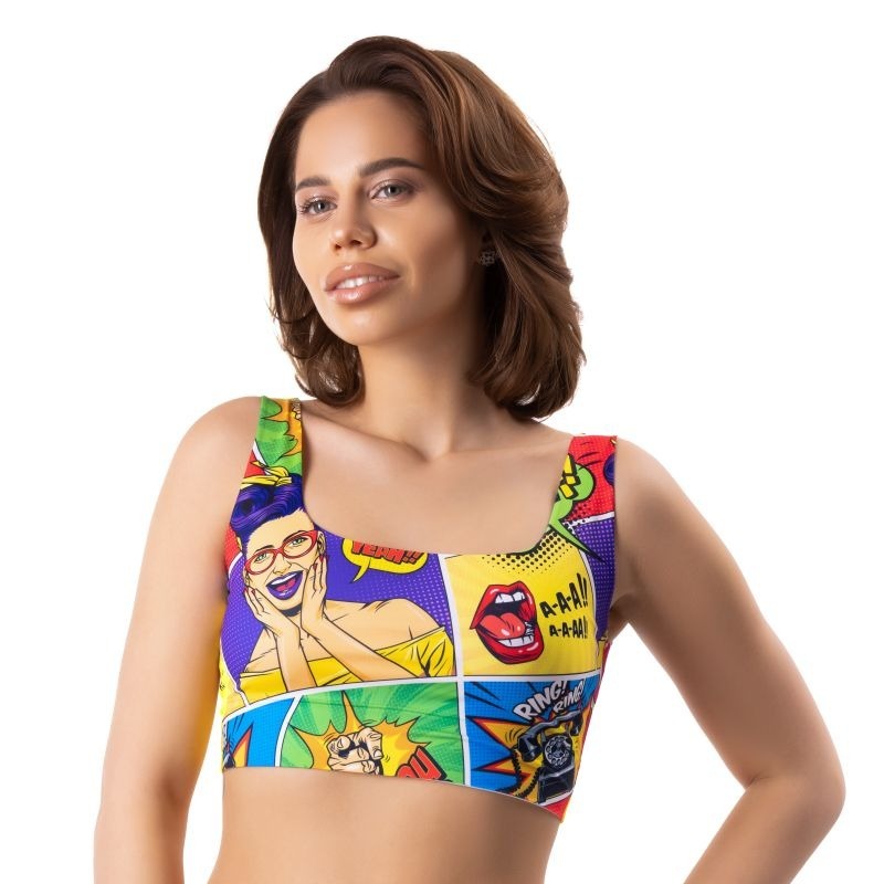 Comics Insta Crop Top by Mememe Lingerie - Bras and Bra Sets