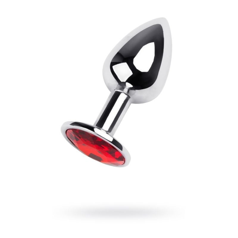 Metal Anal Plug w/ Gem by ToyFa - Butt Plugs