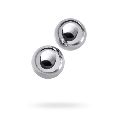 Metal Silver 2 Piece Vaginal Balls by ToyFa - Love Eggs and Kegel Exercisers