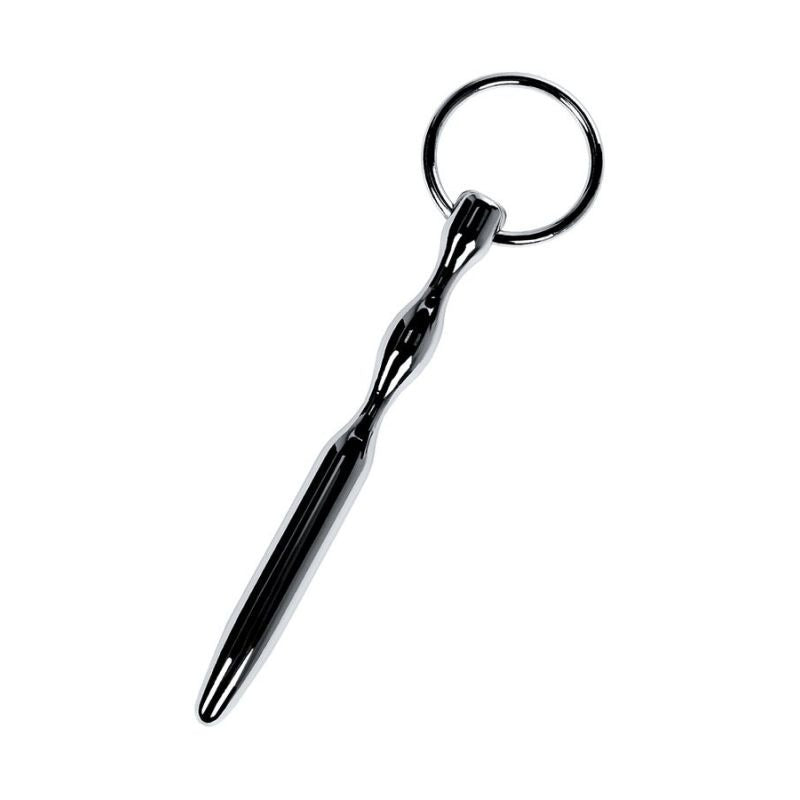Metal Bullet Shaped Urethral Plug w/ Ring by ToyFa - Urethral Sounds