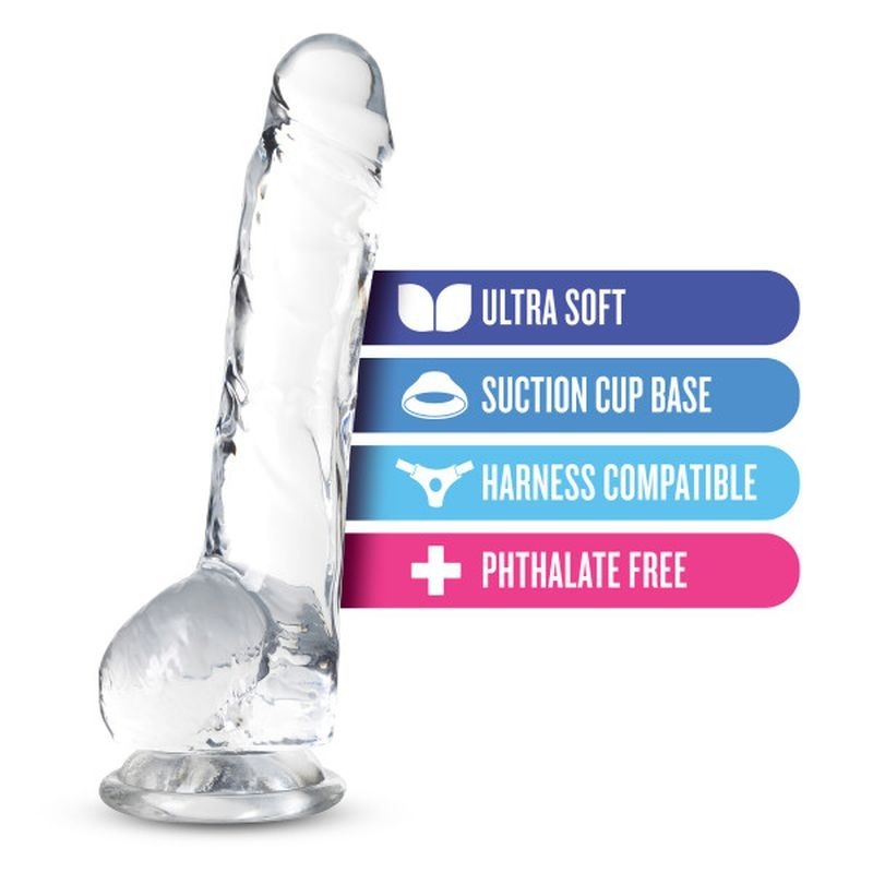 Naturally Yours 8" Crystaline Dildo Diamond - Realistic Dildos