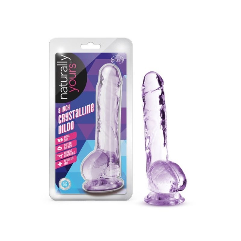 Naturally Yours 8" Crystaline Dildo Diamond - Realistic Dildos