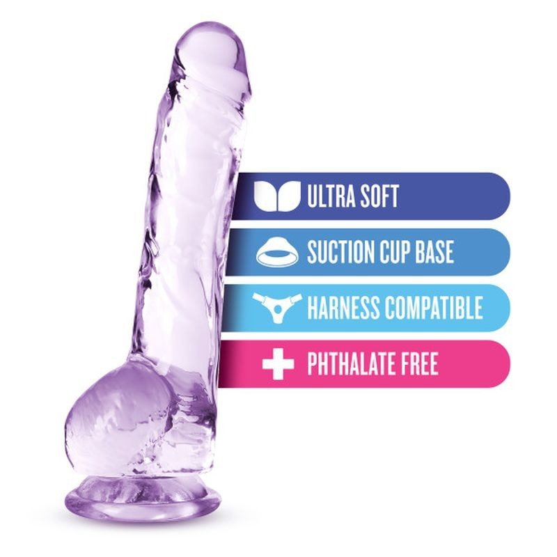 Naturally Yours 8" Crystaline Dildo Diamond - Realistic Dildos