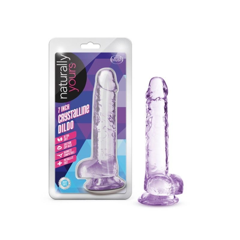 Naturally Yours 7" Crystaline Dildo Diamond - Realistic Dildos