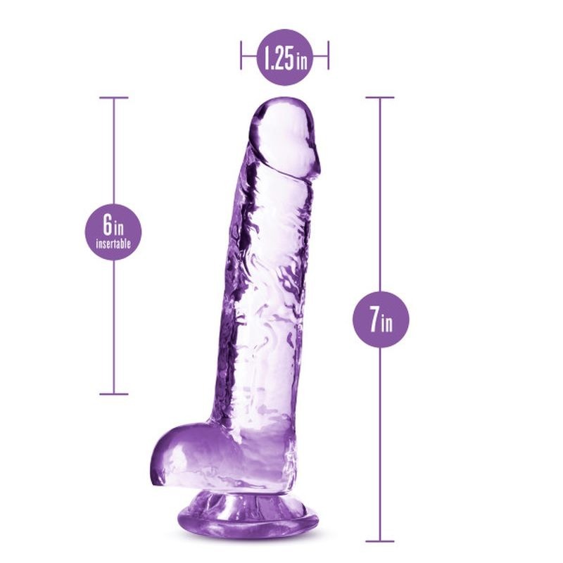 Naturally Yours 7" Crystaline Dildo Diamond - Realistic Dildos