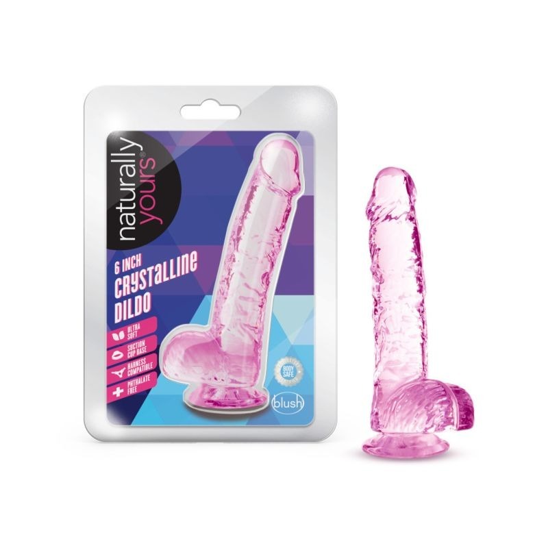 Naturally Yours 6" Crystaline Dildo Diamond - Realistic Dildos