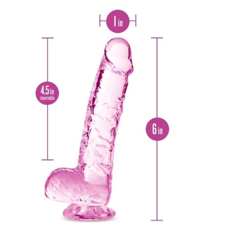 Naturally Yours 6" Crystaline Dildo Diamond - Realistic Dildos