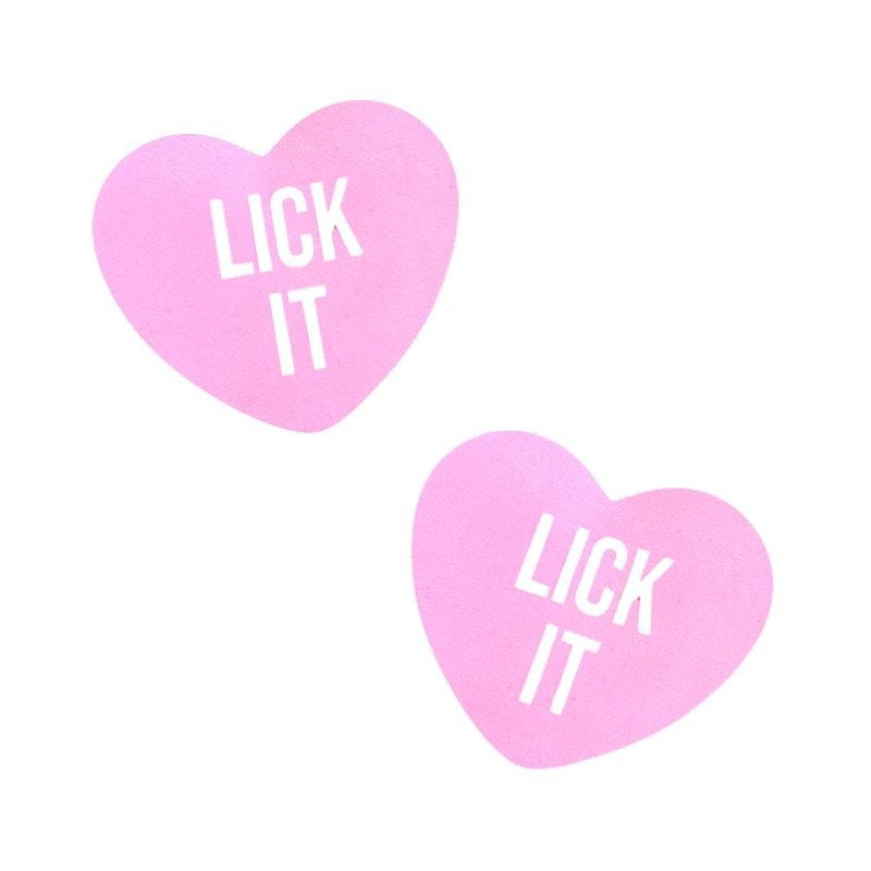 Lick It Love Heart Pasties Costume by Neva Nude - Fancy Dress Ups