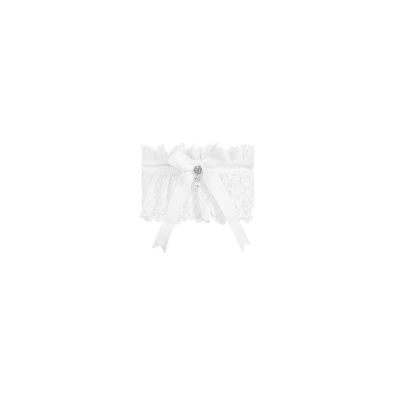 Amor Blanco Garter Hosiery by Obsessive Lingerie - Hosiery