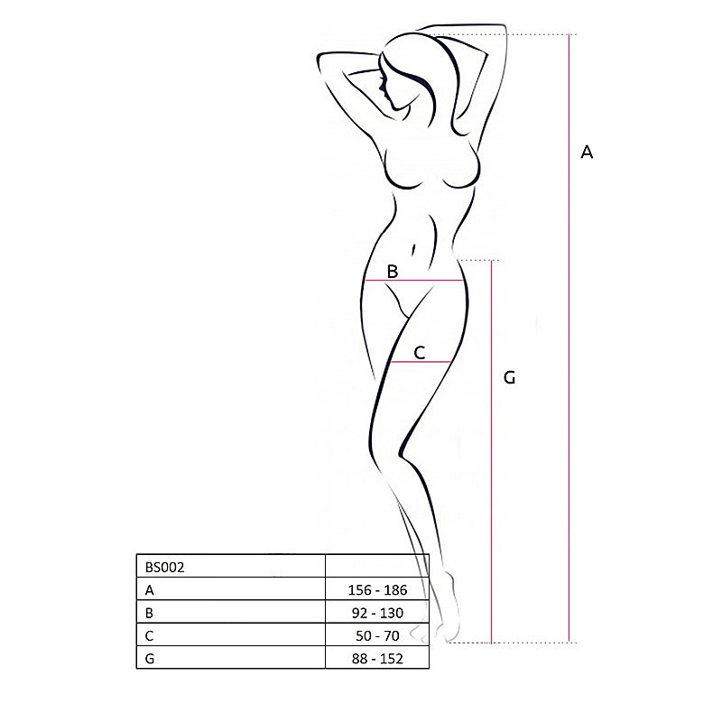 Suspender Tights With Hearts Panties by Passion Lingerie - G-Strings, Panties and Shorts