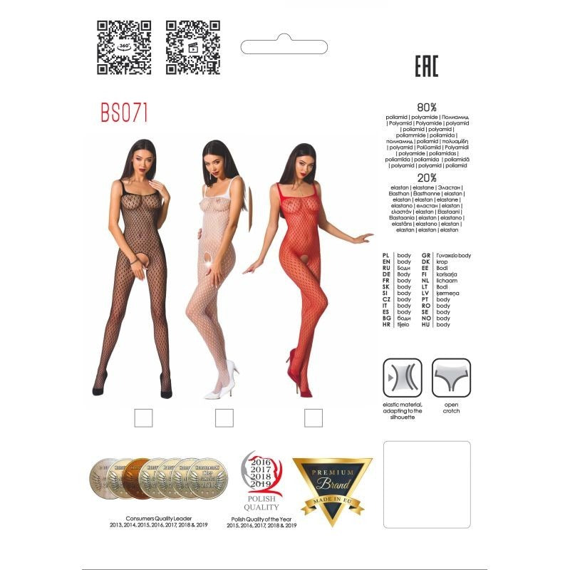 Stylish Fine Mesh Bodystocking BS071 by Passion Lingerie - Body Stockings