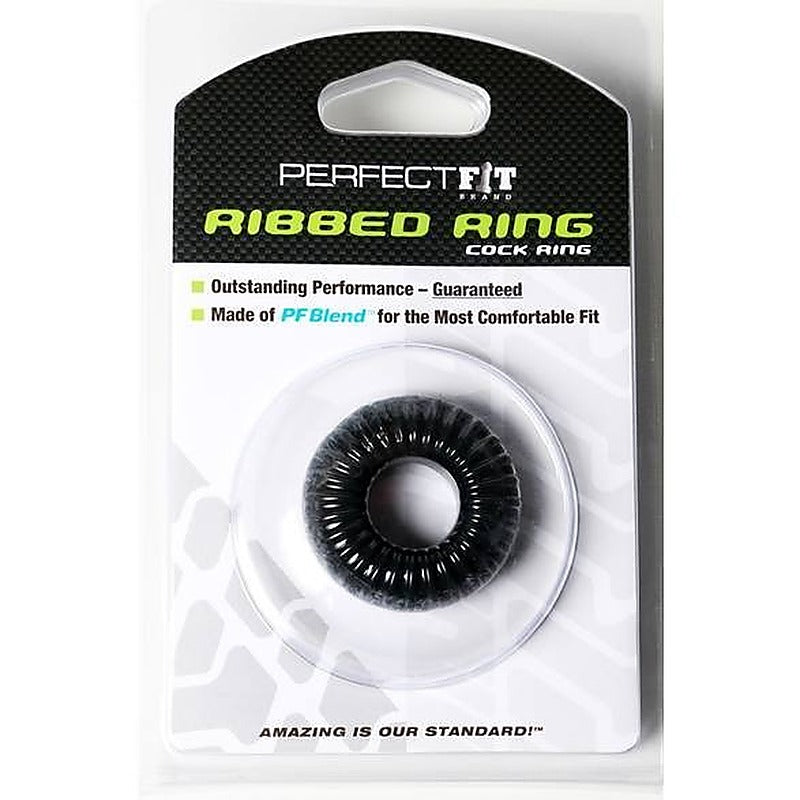 Ribbed Ring by Perfect Fit - Stretchy Cock Rings