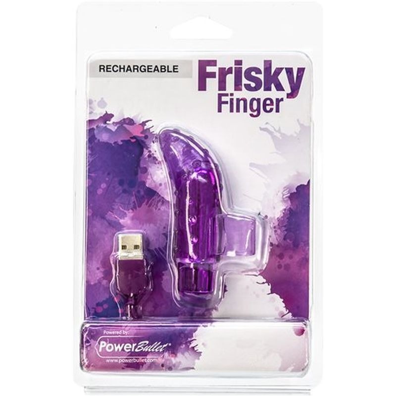 Frisky Finger Rechargeable Finger Vibrator by BMS Factory - Finger and Tongue Vibrators