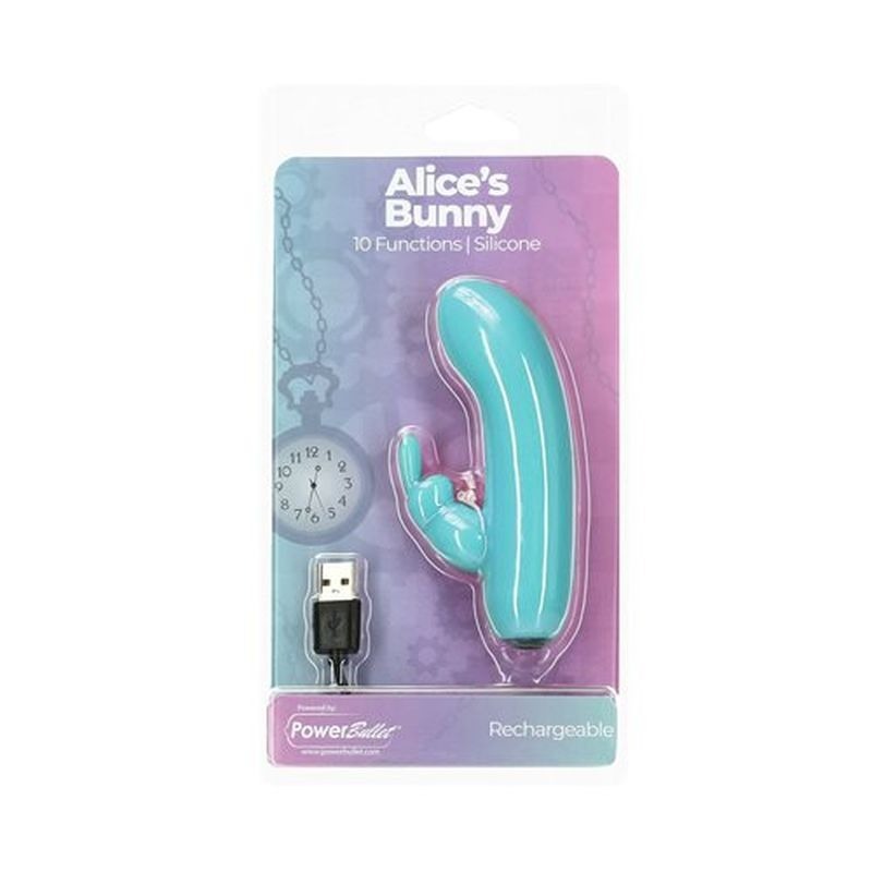 Alices Bunny Rechargeable Bullet w/ Rabbit Sleeve - Bullet Vibrators