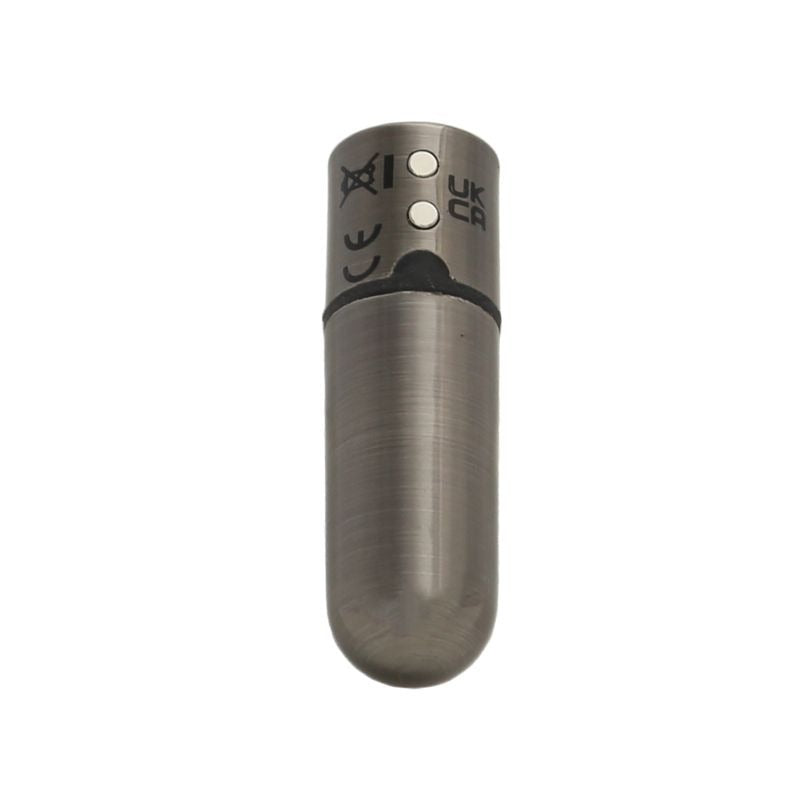 Power Bullet First Class Rechargeable w/ Crystal Gun Metal - Bullet Vibrators