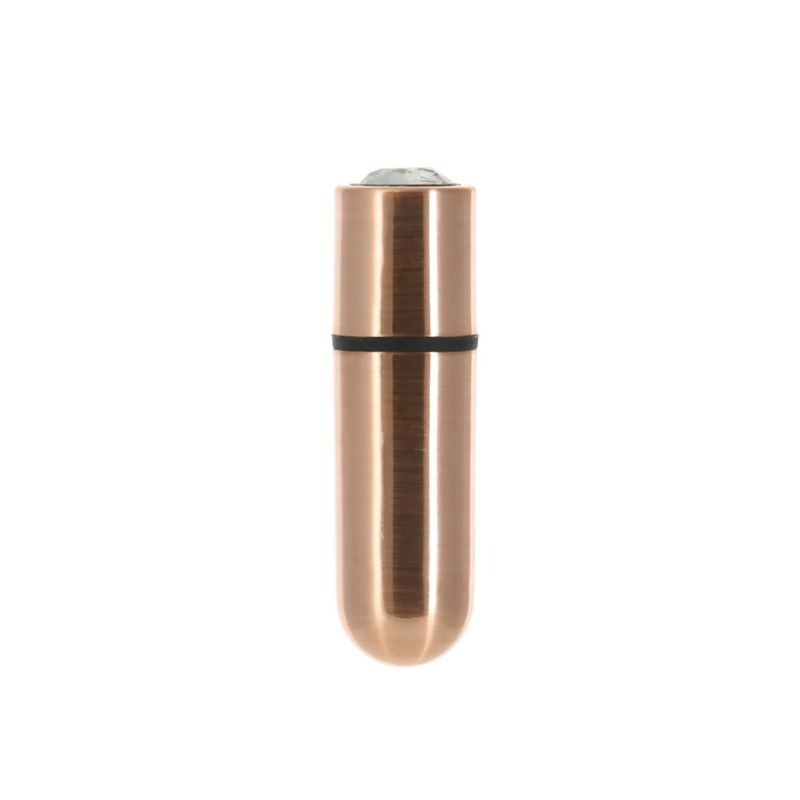 Power Bullet First Class Rechargeable w/ Crystal Gun Metal - Bullet Vibrators