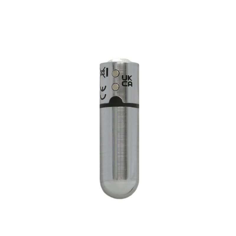 Power Bullet First Class Rechargeable w/ Crystal Gun Metal - Bullet Vibrators