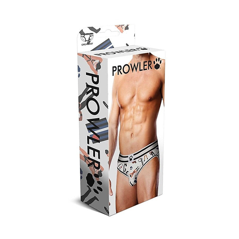 Leather Pride Open Elastic Waistband Brief by Prowler - Mens Briefs And Boxers