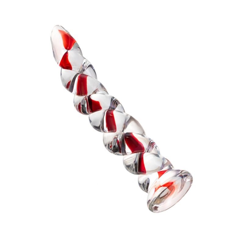 Sexus Glass Dildo Ribbed by ToyFa - Glass Sex Toys