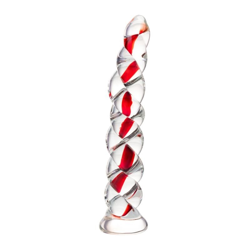 Sexus Glass Dildo Ribbed by ToyFa - Glass Sex Toys