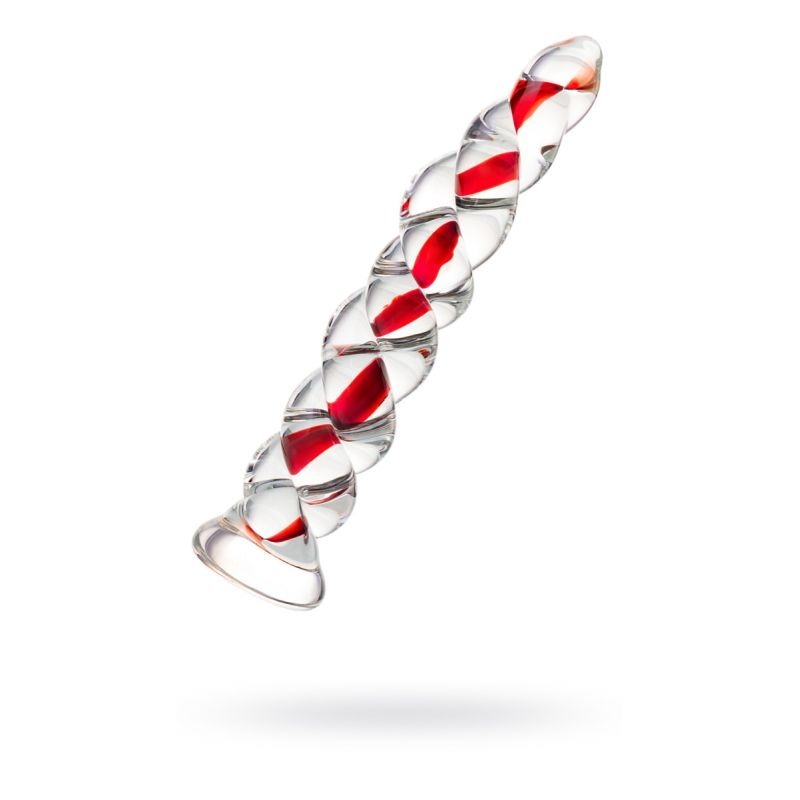 Sexus Glass Dildo Ribbed by ToyFa - Glass Sex Toys