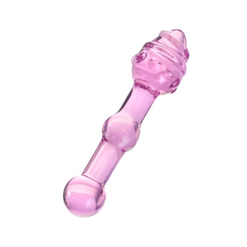 Sexus Glass Dildo Pink by ToyFa - Glass Sex Toys