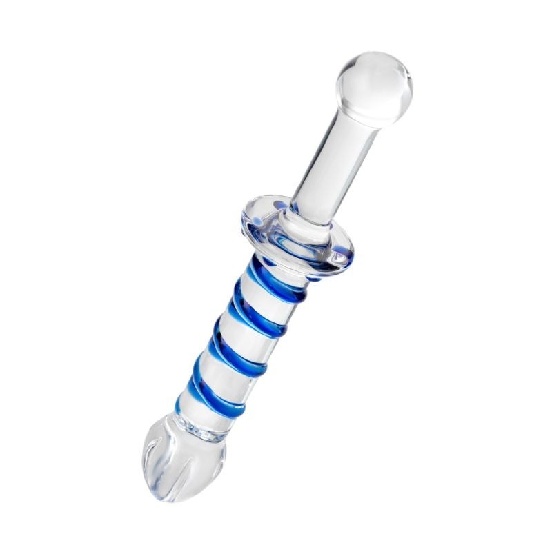 Sexus Glass Dildo Probe w/ Handle by ToyFa - Glass Sex Toys