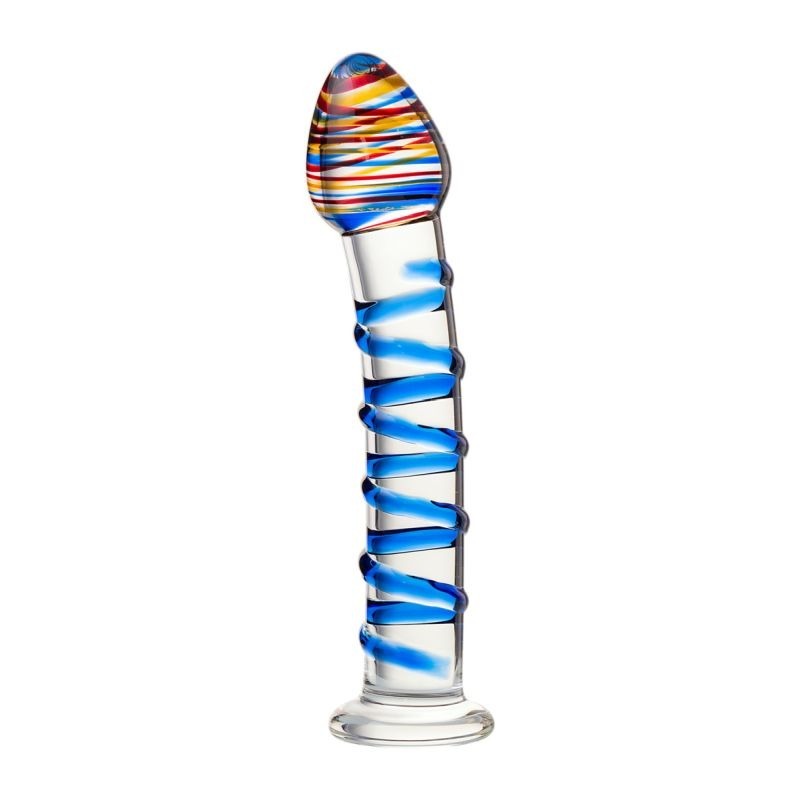Sexus Glass Dildo Swirls by ToyFa - Glass Sex Toys