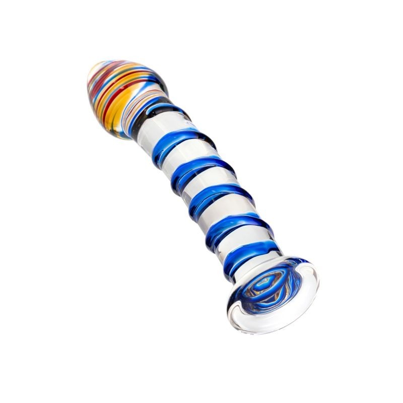 Sexus Glass Dildo Swirls by ToyFa - Glass Sex Toys