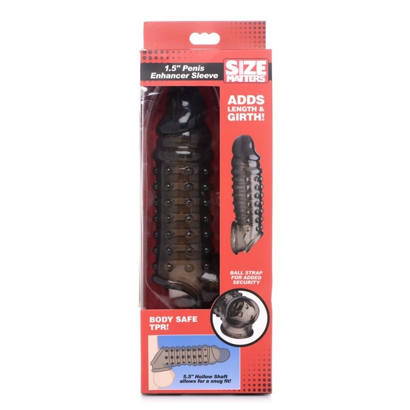 Size Matters Men's Penis Enhancer Sleeve by XR Brands - Penis Sleeves and Extenders