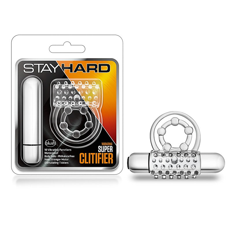 Stay Hard Vibrating Super Clitifier Vibrating Cock Ring - Vibrating Cock Rings