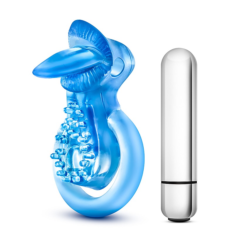 Stay Hard 10 Function Vibrating Tongue Ring - Vibrating Cock Rings